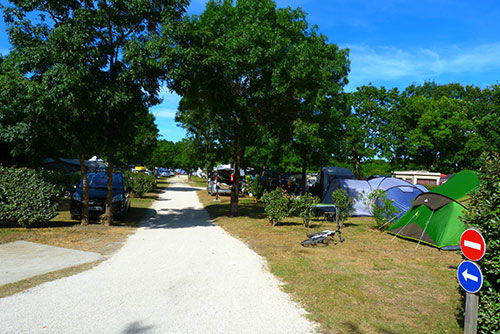 De ingang van Camping La Maurie in Saint Georges d’Oléron.